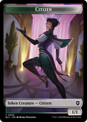 Soldier // Citizen Double-Sided Token [Bloomburrow Commander Tokens] | Mindsight Gaming