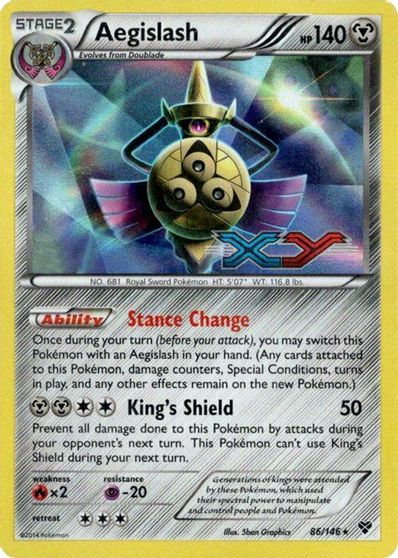 Aegislash (86/146) (Prerelease Promo) [XY: Black Star Promos] | Mindsight Gaming