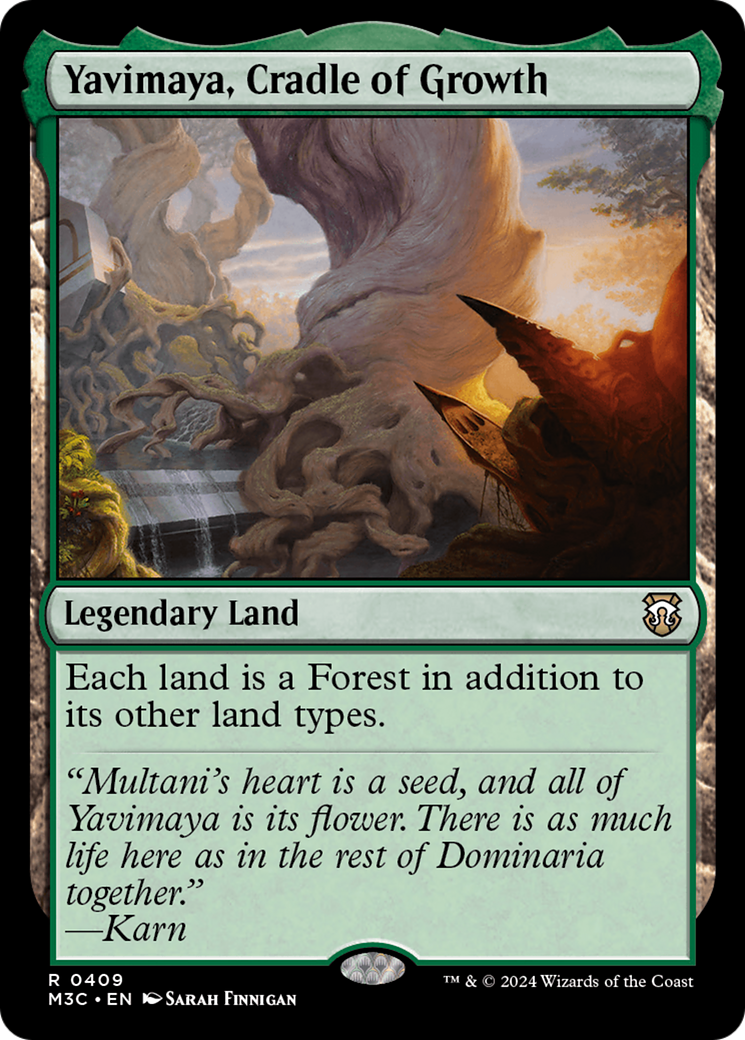 Yavimaya, Cradle of Growth (Ripple Foil) [Modern Horizons 3 Commander] | Mindsight Gaming