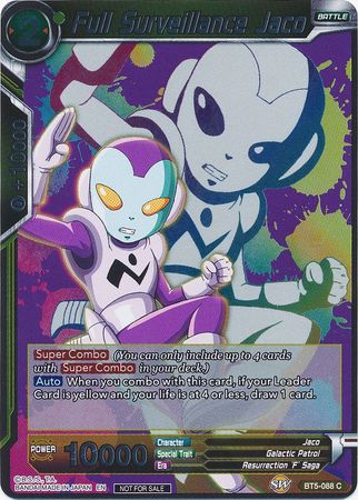 Full Surveillance Jaco (Event Pack 4) (BT5-088) [Promotion Cards] | Mindsight Gaming