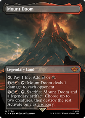 Mount Doom (Borderless) (Surge Foil) [The Lord of the Rings: Tales of Middle-Earth] | Mindsight Gaming