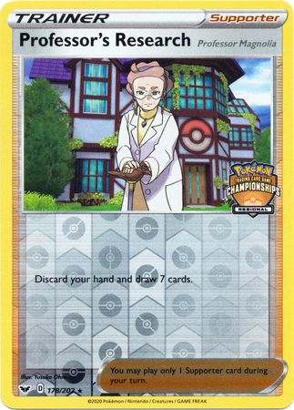 Professor's Research (178/202) (Regional Championship Promo) [Sword & Shield: Base Set] | Mindsight Gaming