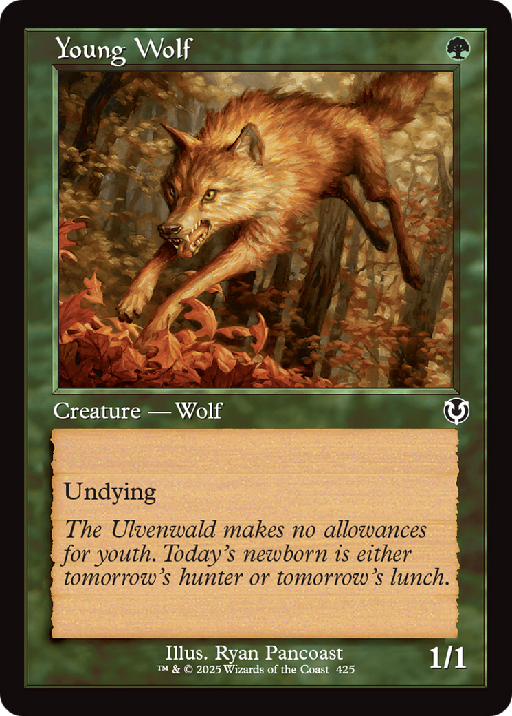 Young Wolf (Retro Frame) [Innistrad Remastered] | Mindsight Gaming