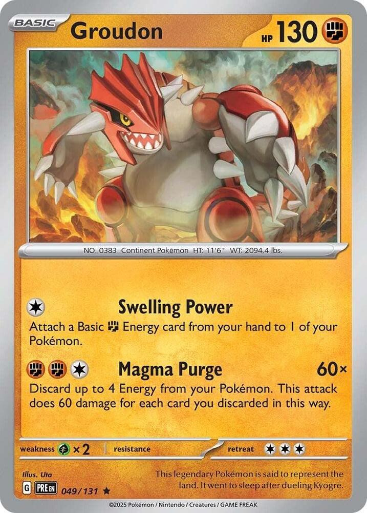 Groudon (049/131) [Scarlet & Violet: Prismatic Evolutions] | Mindsight Gaming