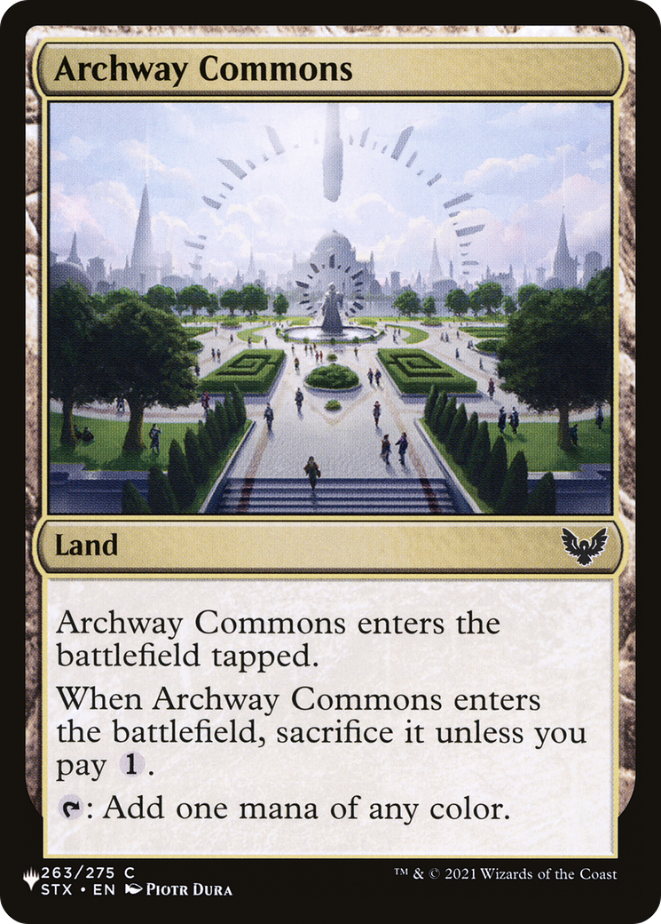 Archway Commons [The List Reprints] | Mindsight Gaming