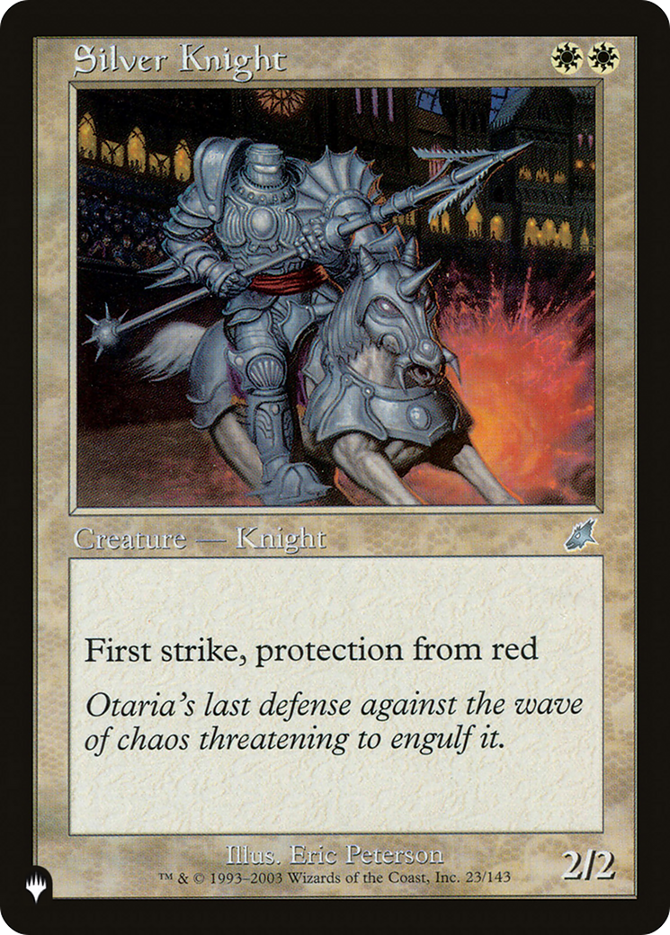 Silver Knight [The List Reprints] | Mindsight Gaming