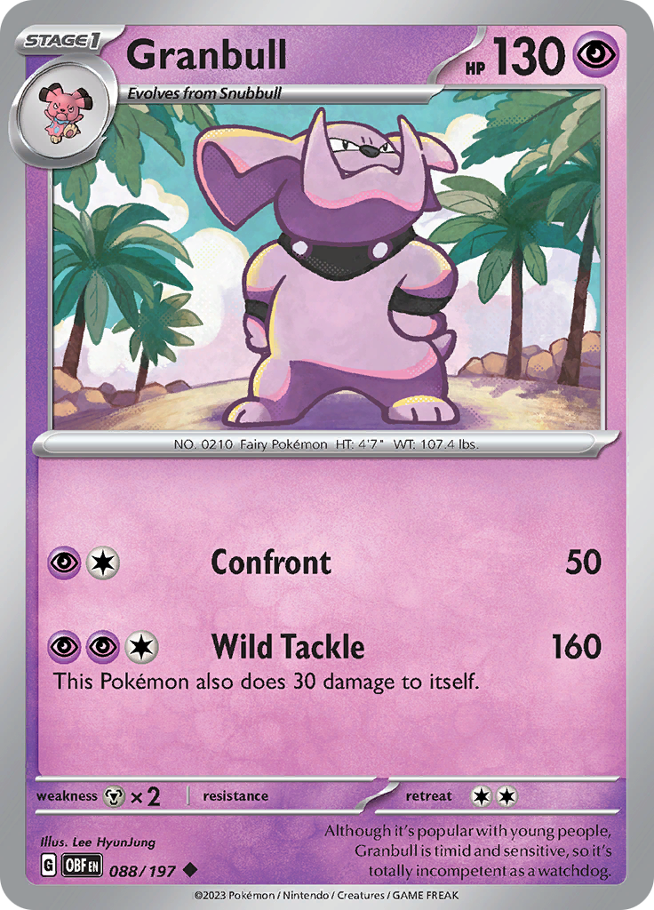 Granbull (088/197) [Scarlet & Violet: Obsidian Flames] | Mindsight Gaming