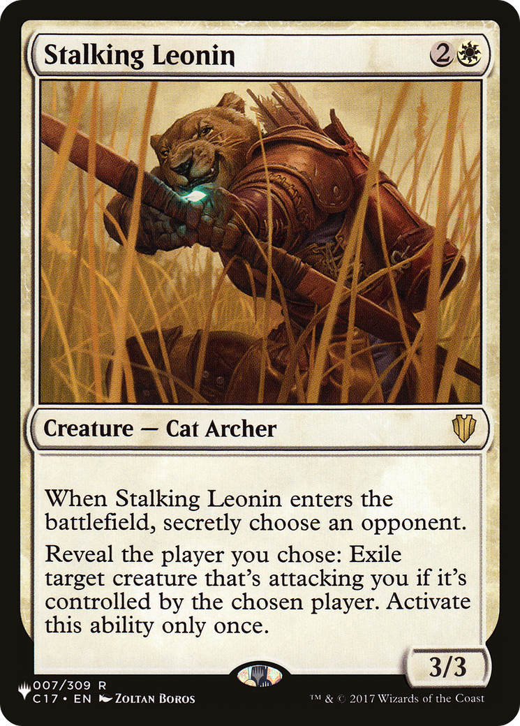 Stalking Leonin [The List] | Mindsight Gaming