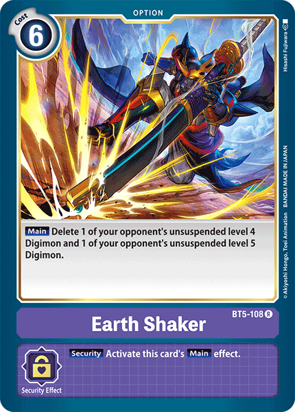 Earth Shaker [BT5-108] [Battle of Omni] | Mindsight Gaming