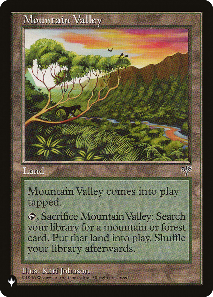 Mountain Valley [The List Reprints] | Mindsight Gaming