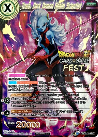 Towa, Dark Demon Realm Scientist (Card Game Fest 2022) (DB3-103) [Tournament Promotion Cards] | Mindsight Gaming