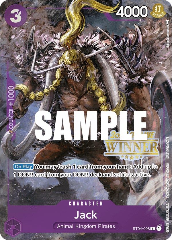 Jack (Offline Regional 2023) [Winner] [One Piece Promotion Cards] | Mindsight Gaming