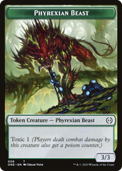 Phyrexian Goblin // Phyrexian Beast Double-Sided Token [Phyrexia: All Will Be One Tokens] | Mindsight Gaming