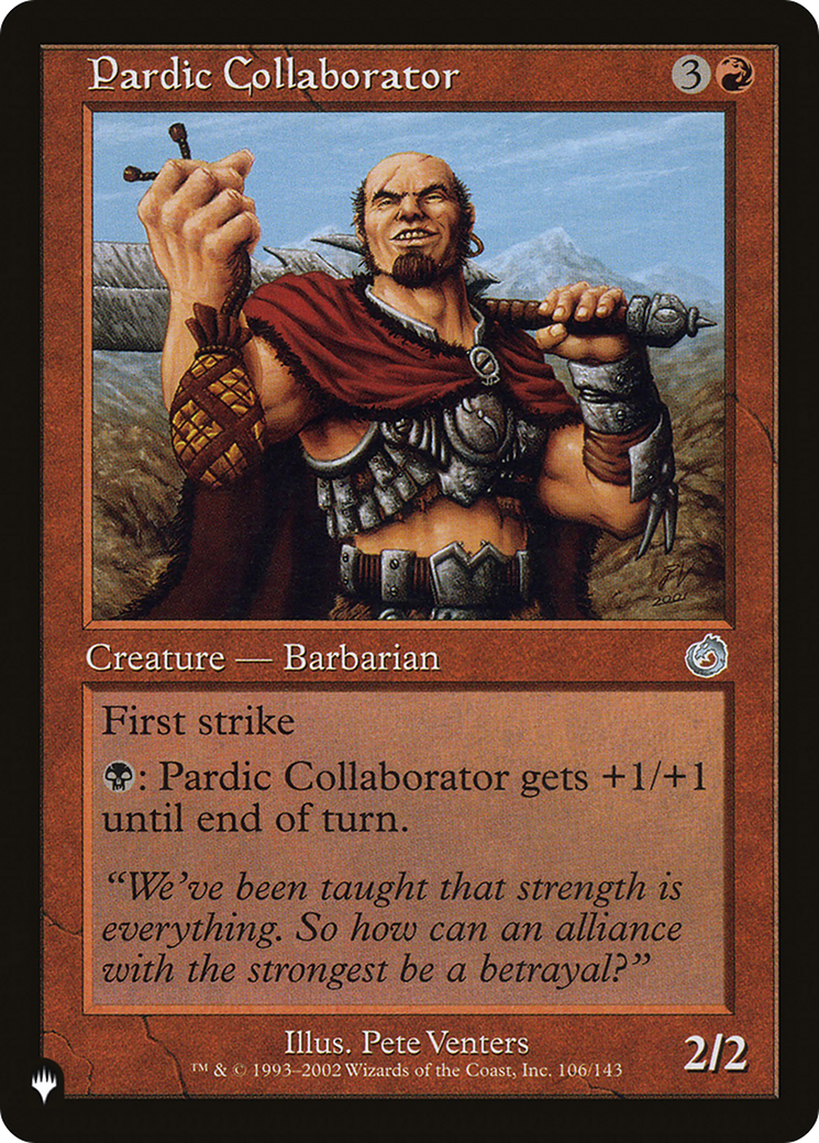 Pardic Collaborator [The List Reprints] | Mindsight Gaming