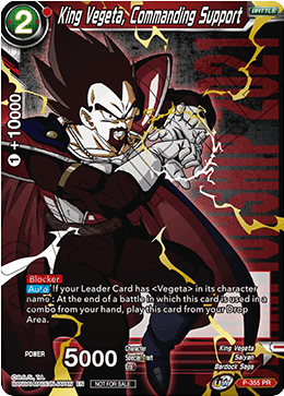 King Vegeta, Commanding Support (P-355) [Tournament Promotion Cards] | Mindsight Gaming