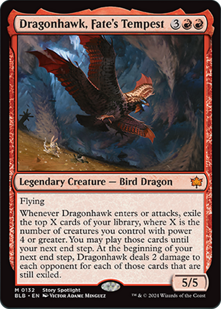 Dragonhawk, Fate's Tempest [Bloomburrow] | Mindsight Gaming