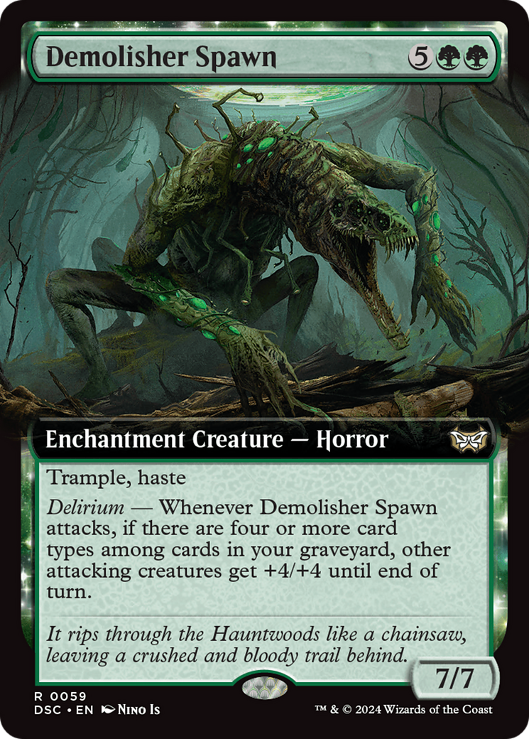 Demolisher Spawn (Extended Art) [Duskmourn: House of Horror Commander] | Mindsight Gaming