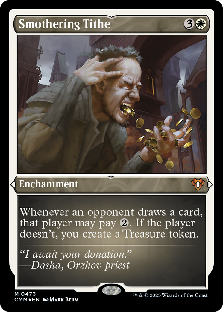 Smothering Tithe (Foil Etched) [Commander Masters] | Mindsight Gaming