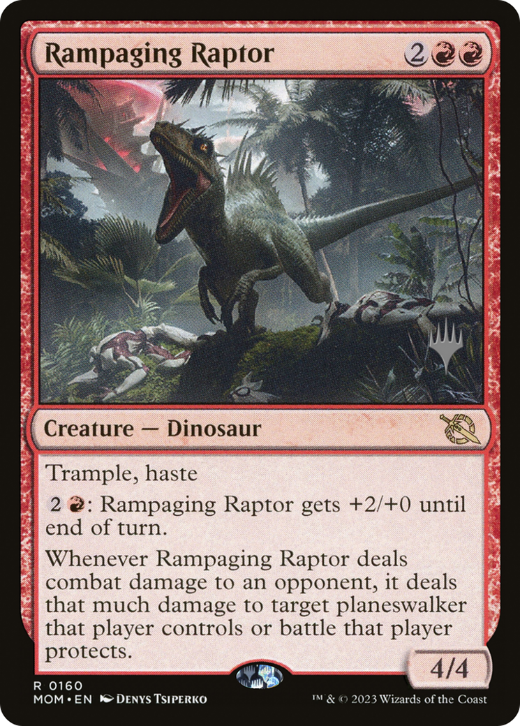 Rampaging Raptor (Promo Pack) [March of the Machine Promos] | Mindsight Gaming