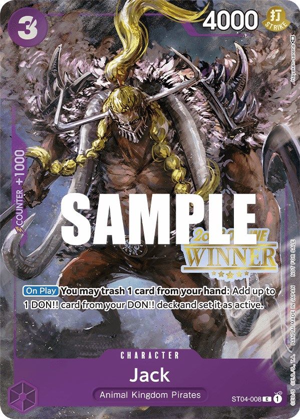 Jack (Online Regional 2023) [Winner] [One Piece Promotion Cards] | Mindsight Gaming