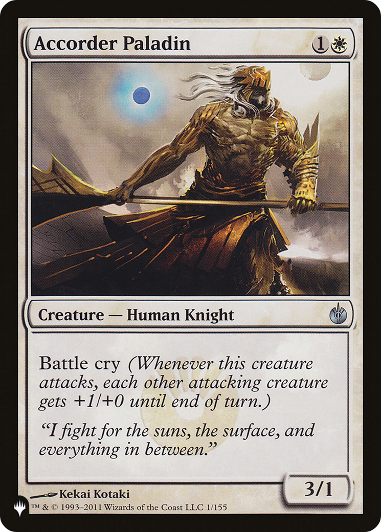 Accorder Paladin [The List Reprints] | Mindsight Gaming