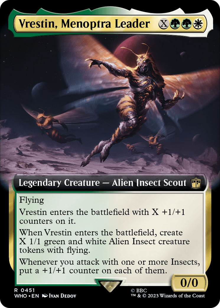 Vrestin, Menoptra Leader (Extended Art) [Doctor Who] | Mindsight Gaming