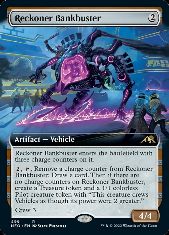 Reckoner Bankbuster (Extended Art) [Kamigawa: Neon Dynasty] | Mindsight Gaming