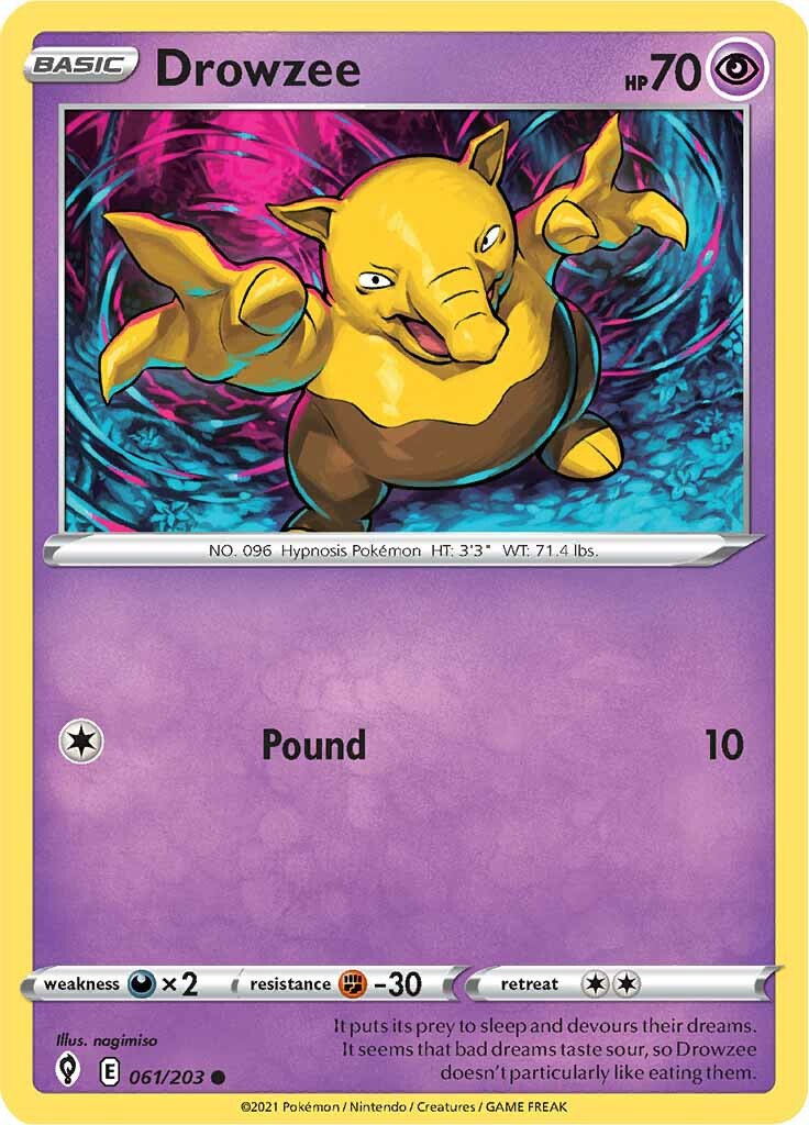 Drowzee (061/203) [Sword & Shield: Evolving Skies] | Mindsight Gaming