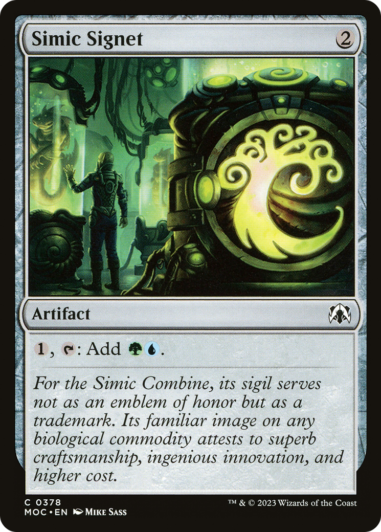 Simic Signet [March of the Machine Commander] | Mindsight Gaming