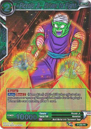 Piccolo Jr., Driven to Fight (P-058) [Promotion Cards] | Mindsight Gaming