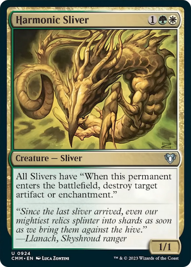 Harmonic Sliver [Commander Masters] | Mindsight Gaming