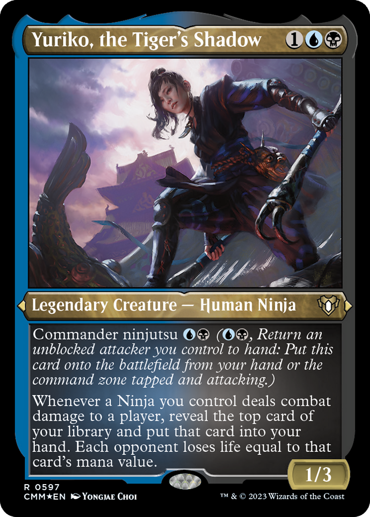 Yuriko, the Tiger's Shadow (Foil Etched) [Commander Masters] | Mindsight Gaming