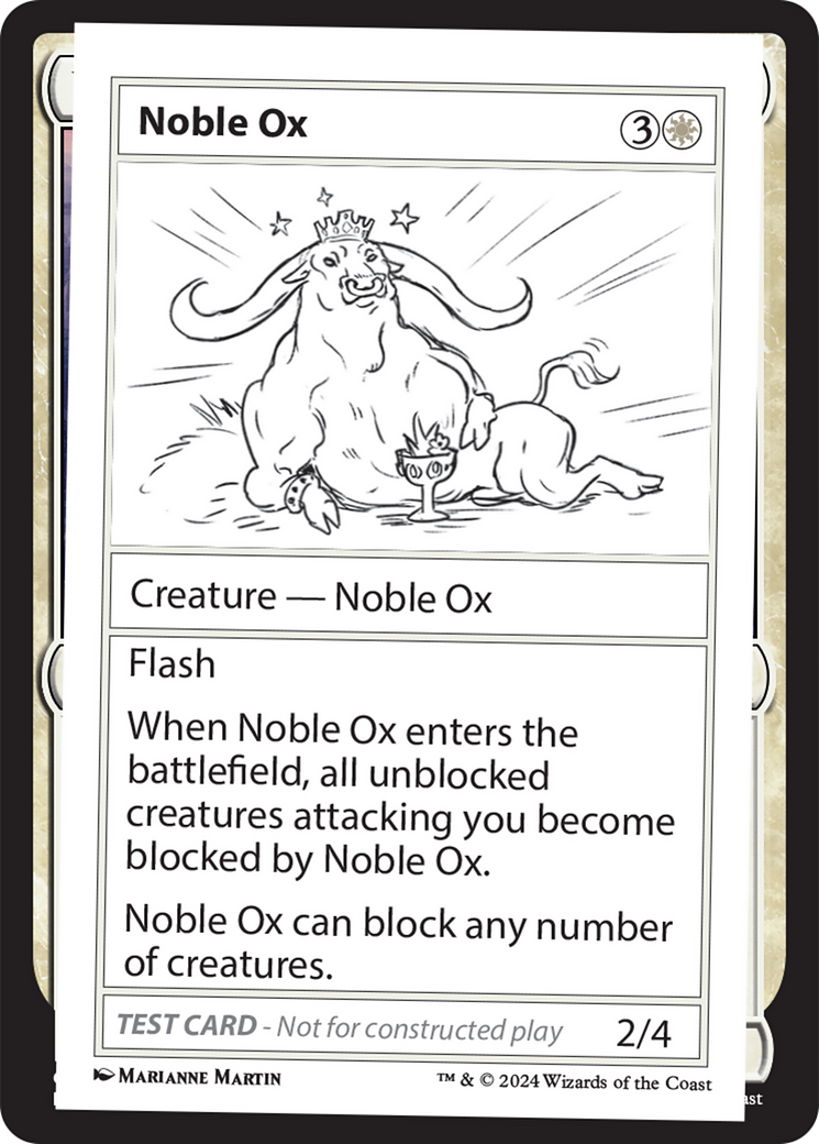 Noble Ox [Mystery Booster 2 Playtest Cards] | Mindsight Gaming