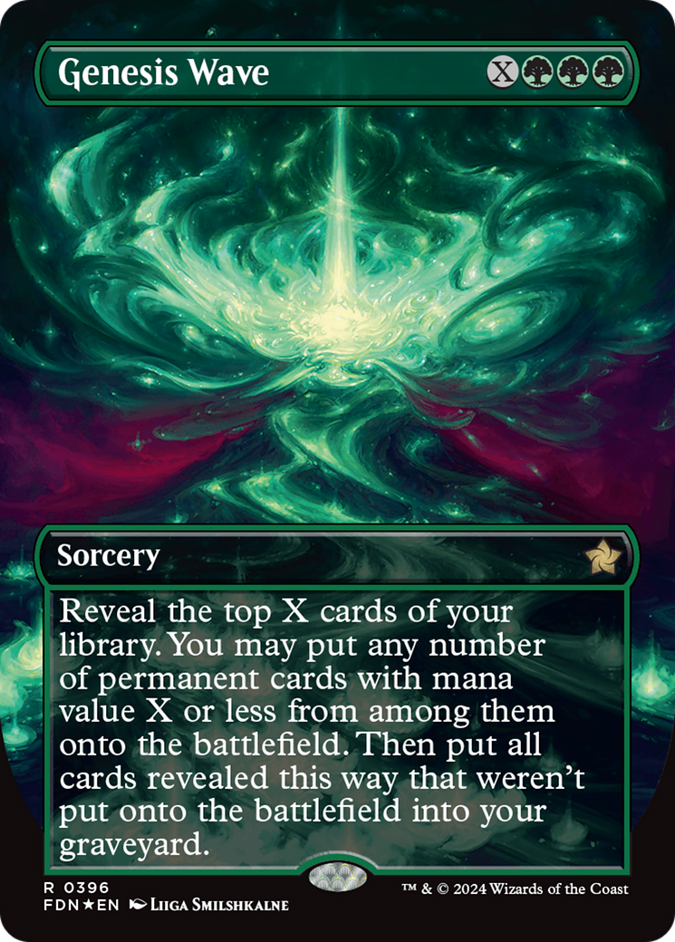 Genesis Wave (Borderless) (Mana Foil) [Foundations] | Mindsight Gaming