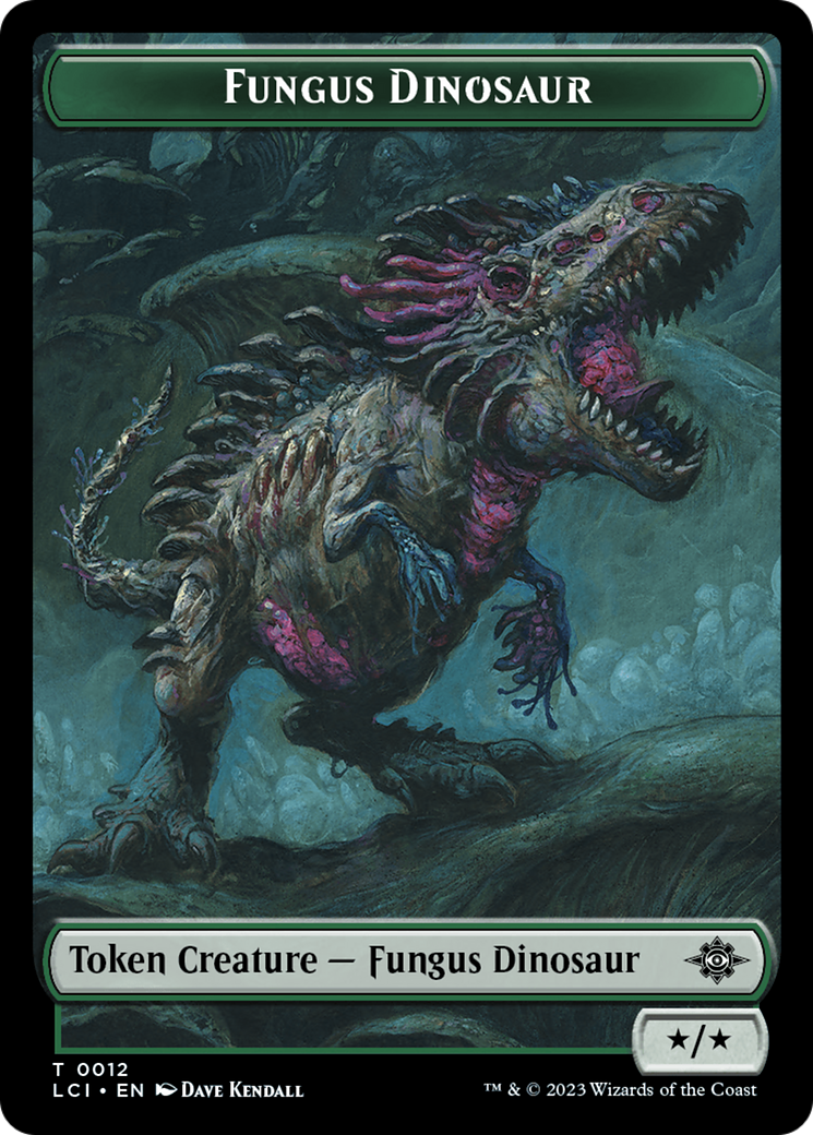 Fungus Dinosaur Token [The Lost Caverns of Ixalan Tokens] | Mindsight Gaming