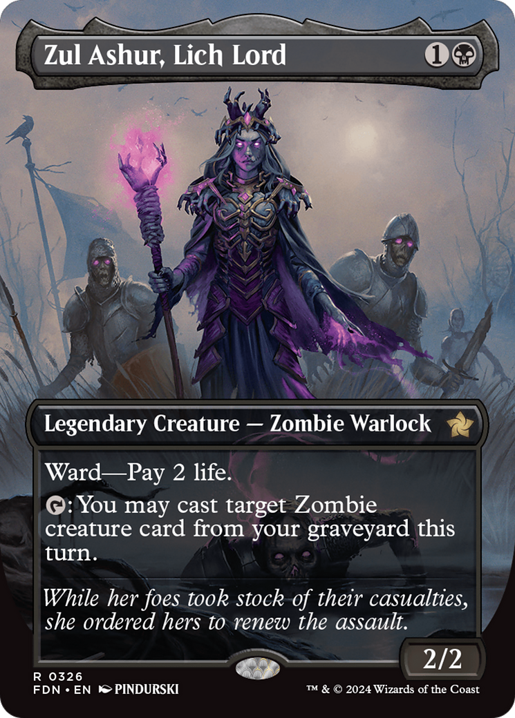 Zul Ashur, Lich Lord (Borderless) [Foundations] | Mindsight Gaming