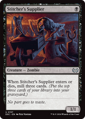 Stitcher's Supplier [Duskmourn: House of Horror Commander] | Mindsight Gaming