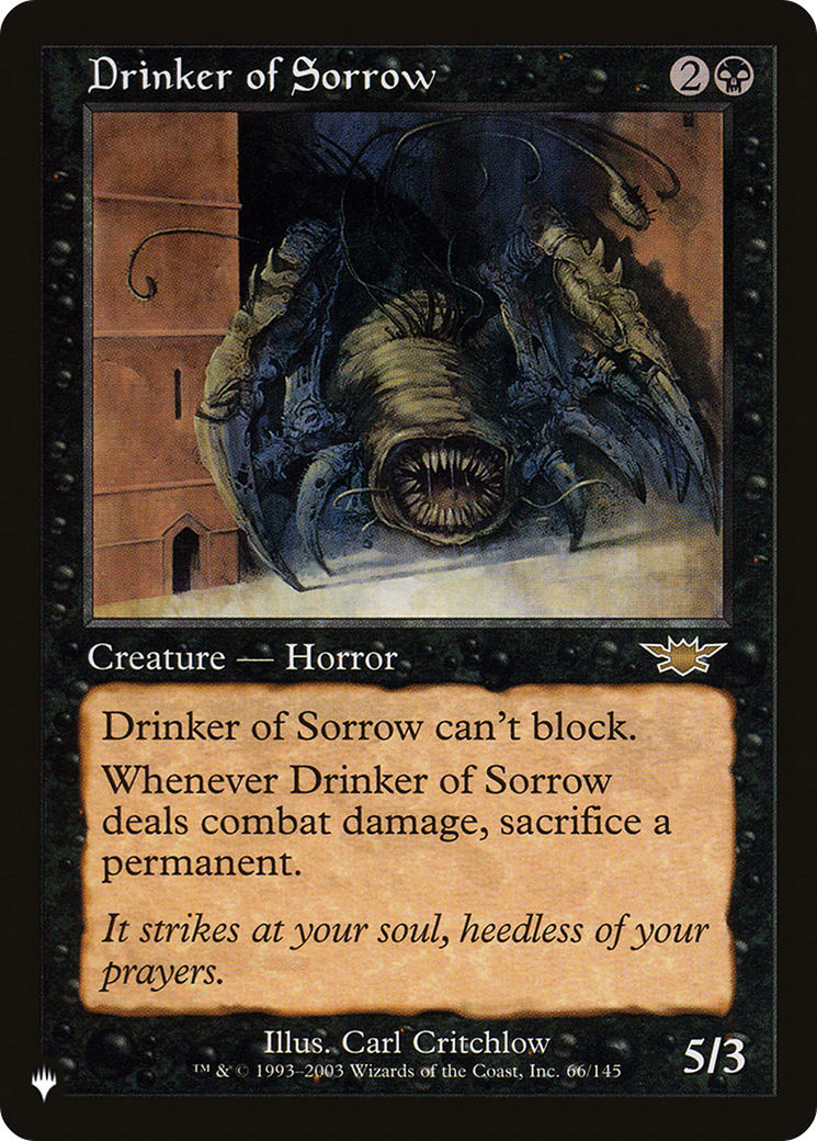 Drinker of Sorrow [The List] | Mindsight Gaming