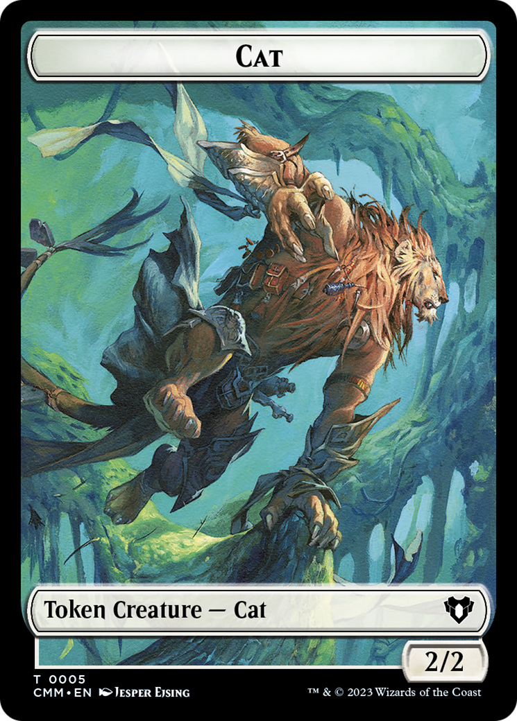 Cat Token (05) [Commander Masters Tokens] | Mindsight Gaming