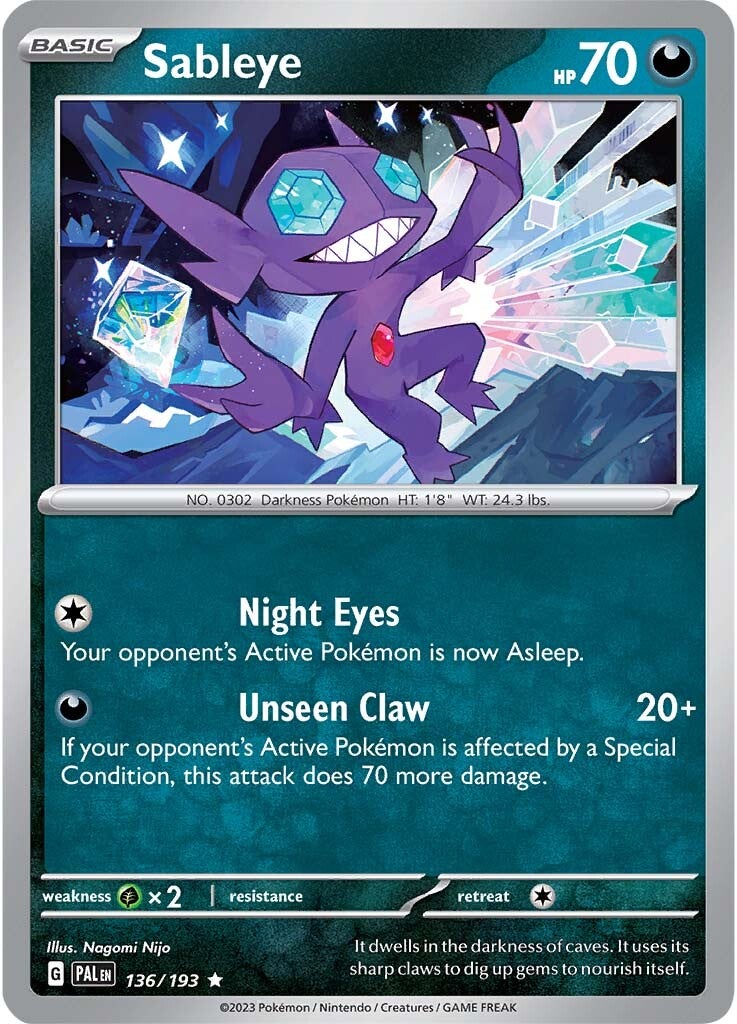 Sableye (136/193) [Scarlet & Violet: Paldea Evolved] | Mindsight Gaming