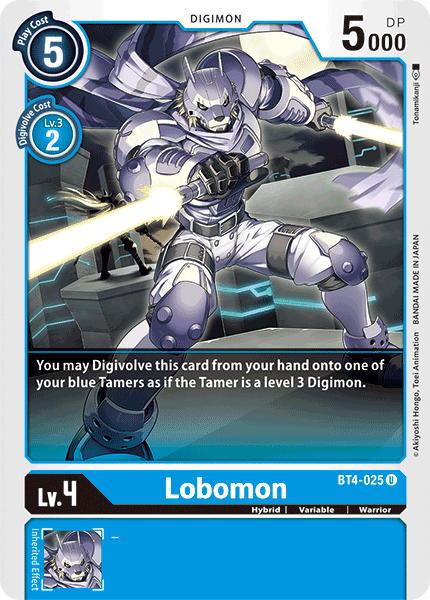 Lobomon [BT4-025] [Great Legend] | Mindsight Gaming