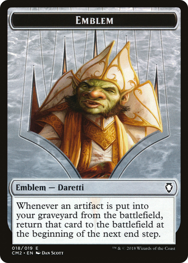 Treasure // Daretti Emblem Double-Sided Token [Secret Lair Drop Series] | Mindsight Gaming