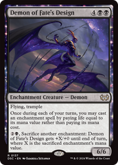 Demon of Fate's Design [Duskmourn: House of Horror Commander] | Mindsight Gaming