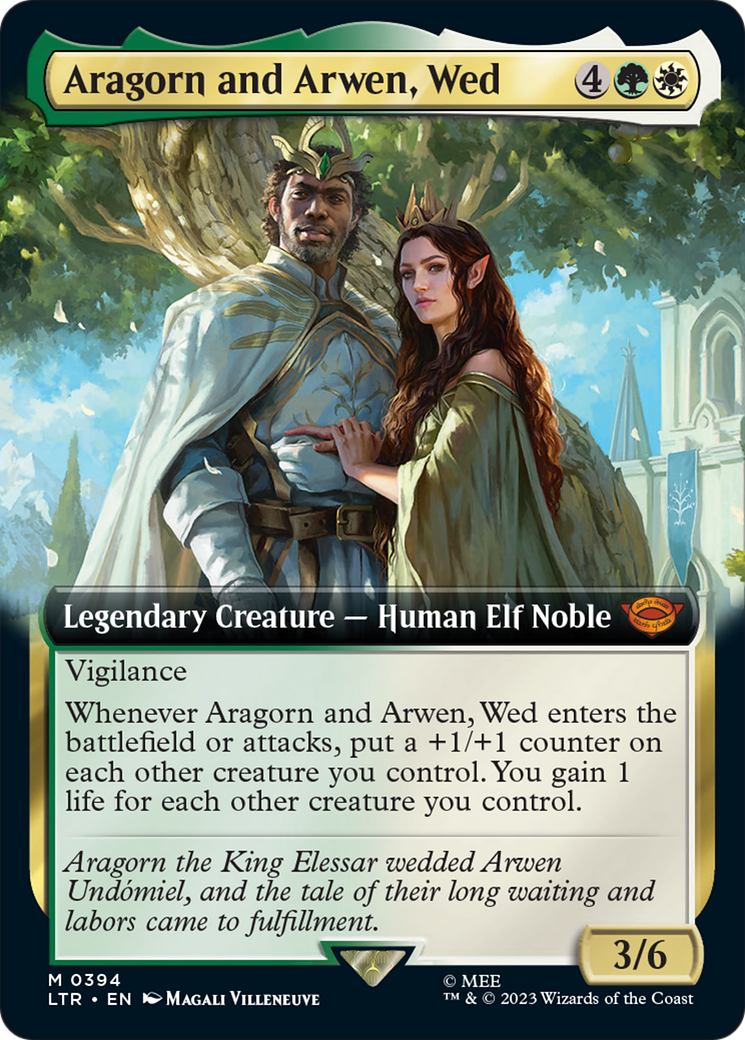 Aragorn and Arwen, Wed (Extended Art) [The Lord of the Rings: Tales of Middle-Earth] | Mindsight Gaming