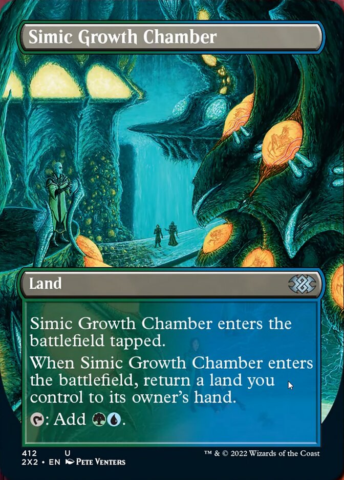 Simic Growth Chamber (Borderless Alternate Art) [Double Masters 2022] | Mindsight Gaming