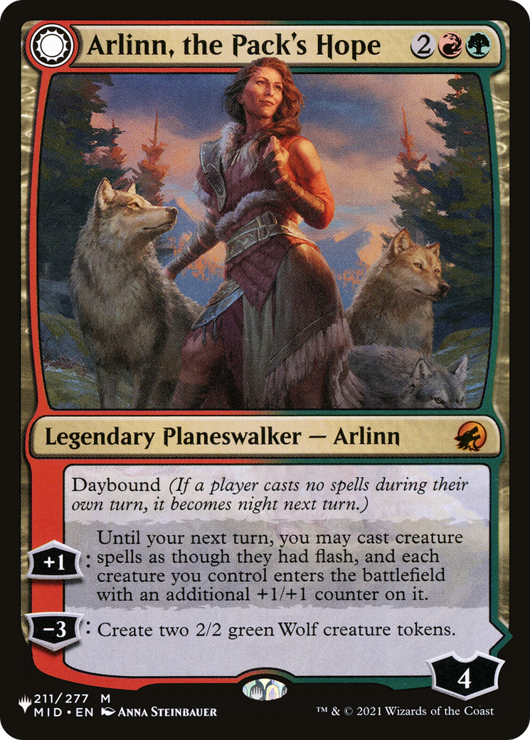 Arlinn, the Pack's Hope // Arlinn, the Moon's Fury [Secret Lair: From Cute to Brute] | Mindsight Gaming