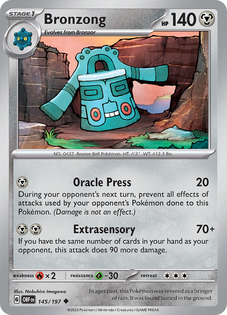 Bronzong (145/197) [Scarlet & Violet: Obsidian Flames] | Mindsight Gaming