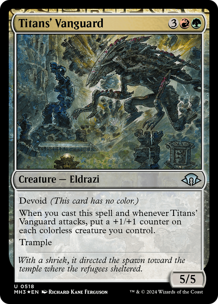 Titans' Vanguard (Ripple Foil) [Modern Horizons 3] | Mindsight Gaming