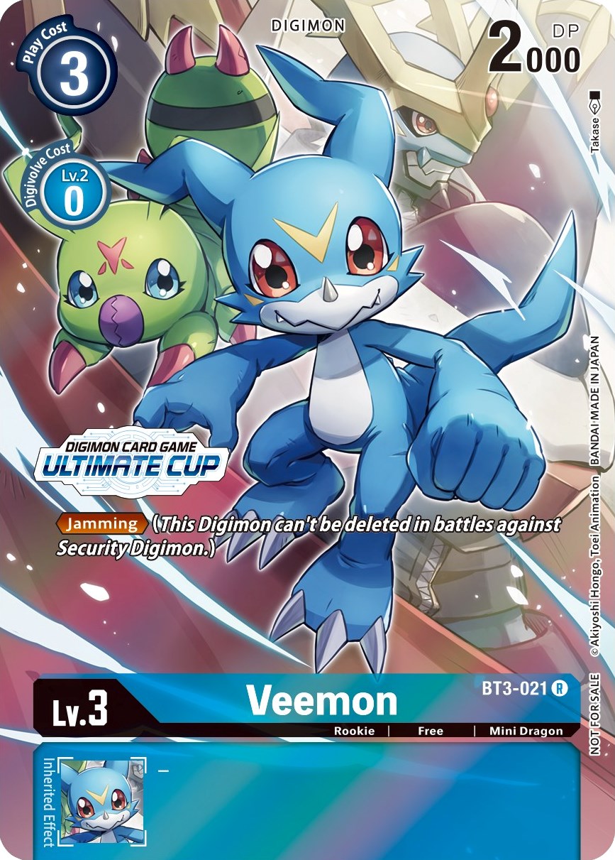 Veemon [BT3-021] (April Ultimate Cup 2022) [Release Special Booster Promos] | Mindsight Gaming