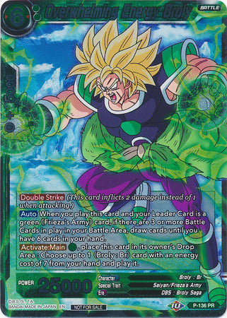 Overwhelming Energy Broly (Series 7 Super Dash Pack) (P-136) [Promotion Cards] | Mindsight Gaming